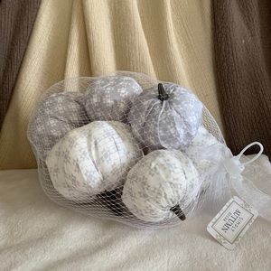 Fabric Wrapped Decor Pumpkins